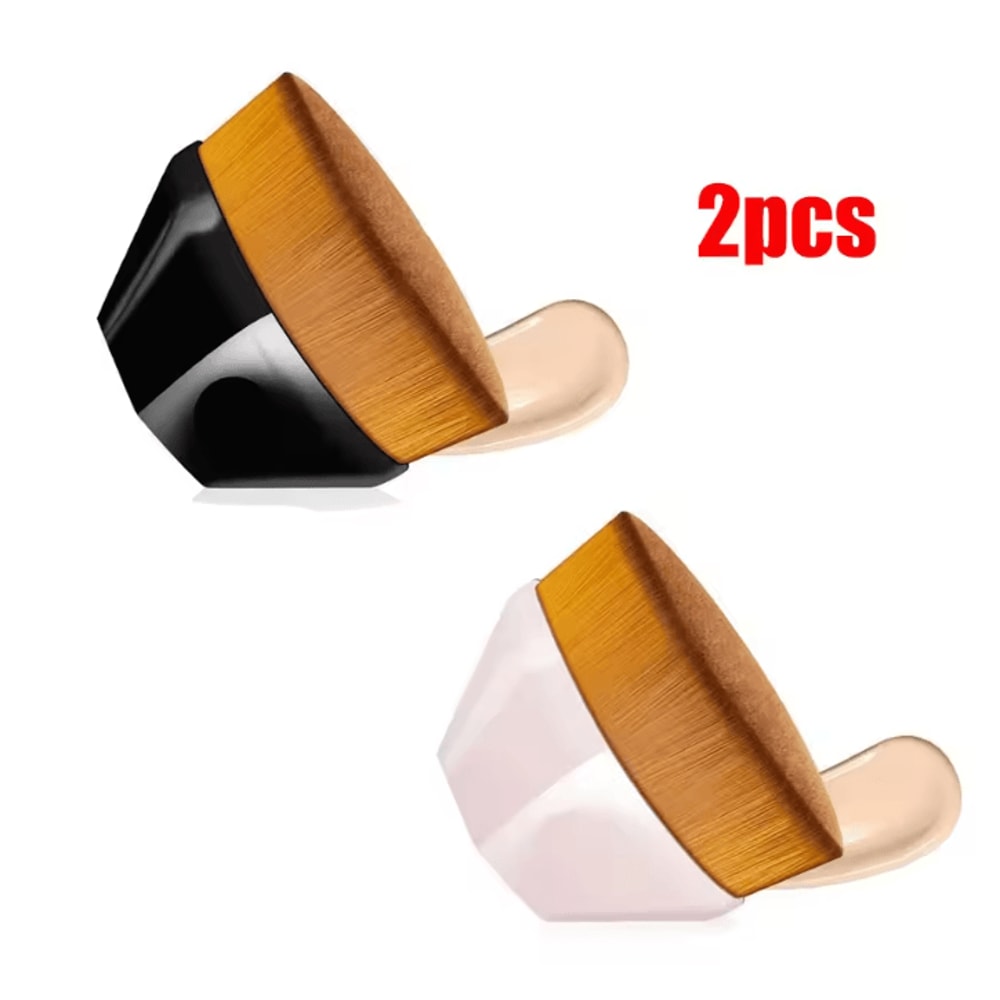Hexagonal Kabuki Foundation Makeup Brush Set Flawless Coverage 8