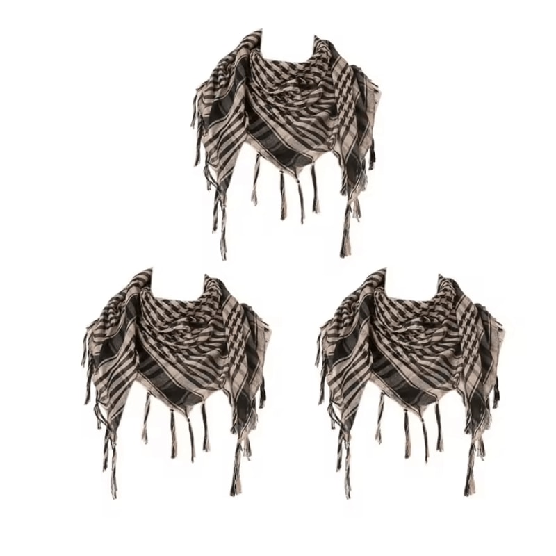 Tactical Desert Shemagh Scarf Lightweight Knitted Headscarf 24