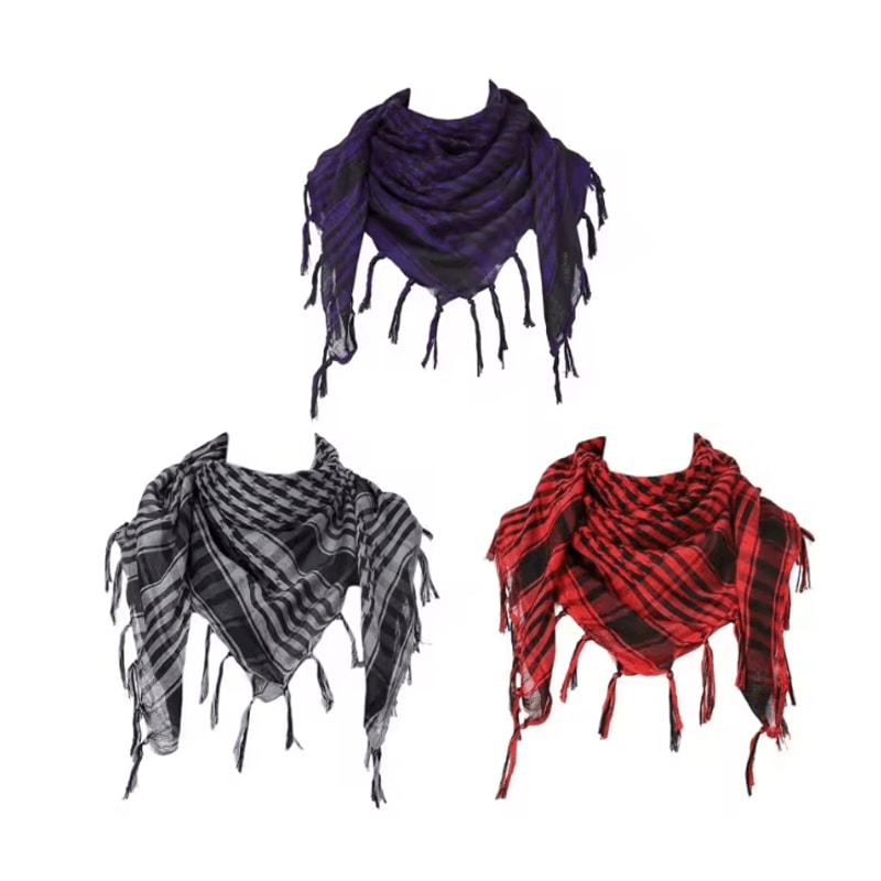 Tactical Desert Shemagh Scarf Lightweight Knitted Headscarf 28