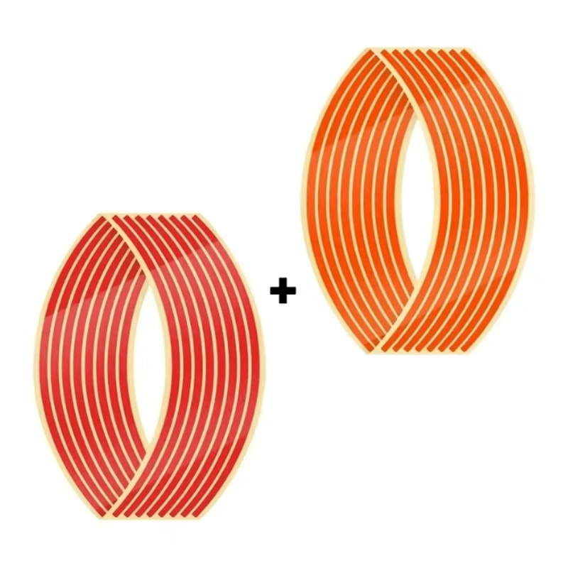 Reflective Motorcycle Wheel Rim Stripe Stickers For Bike And Motorbike 16