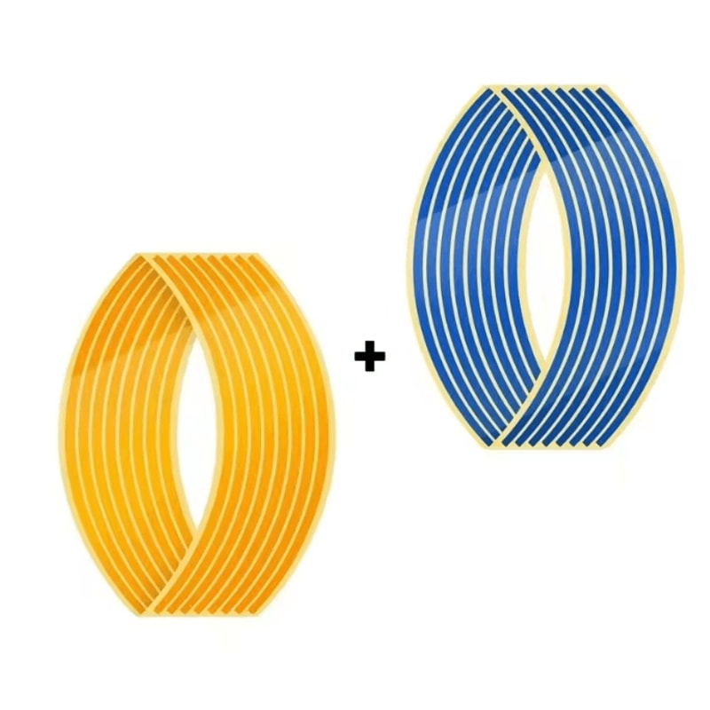 Reflective Motorcycle Wheel Rim Stripe Stickers For Bike And Motorbike 17