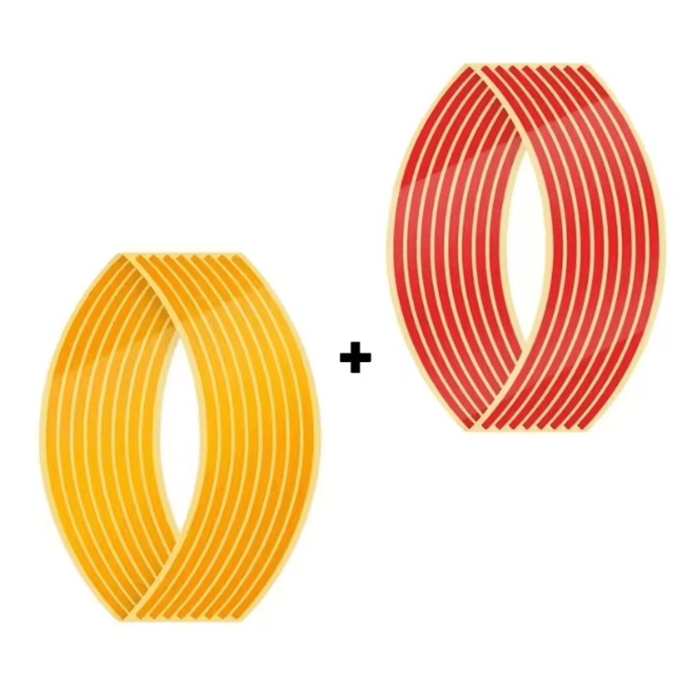 Reflective Motorcycle Wheel Rim Stripe Stickers For Bike And Motorbike 19