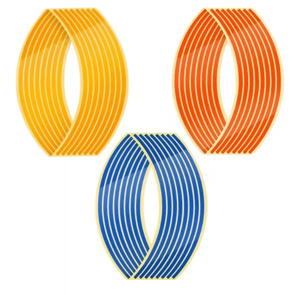 Reflective Motorcycle Wheel Rim Stripe Stickers For Bike And Motorbike 21