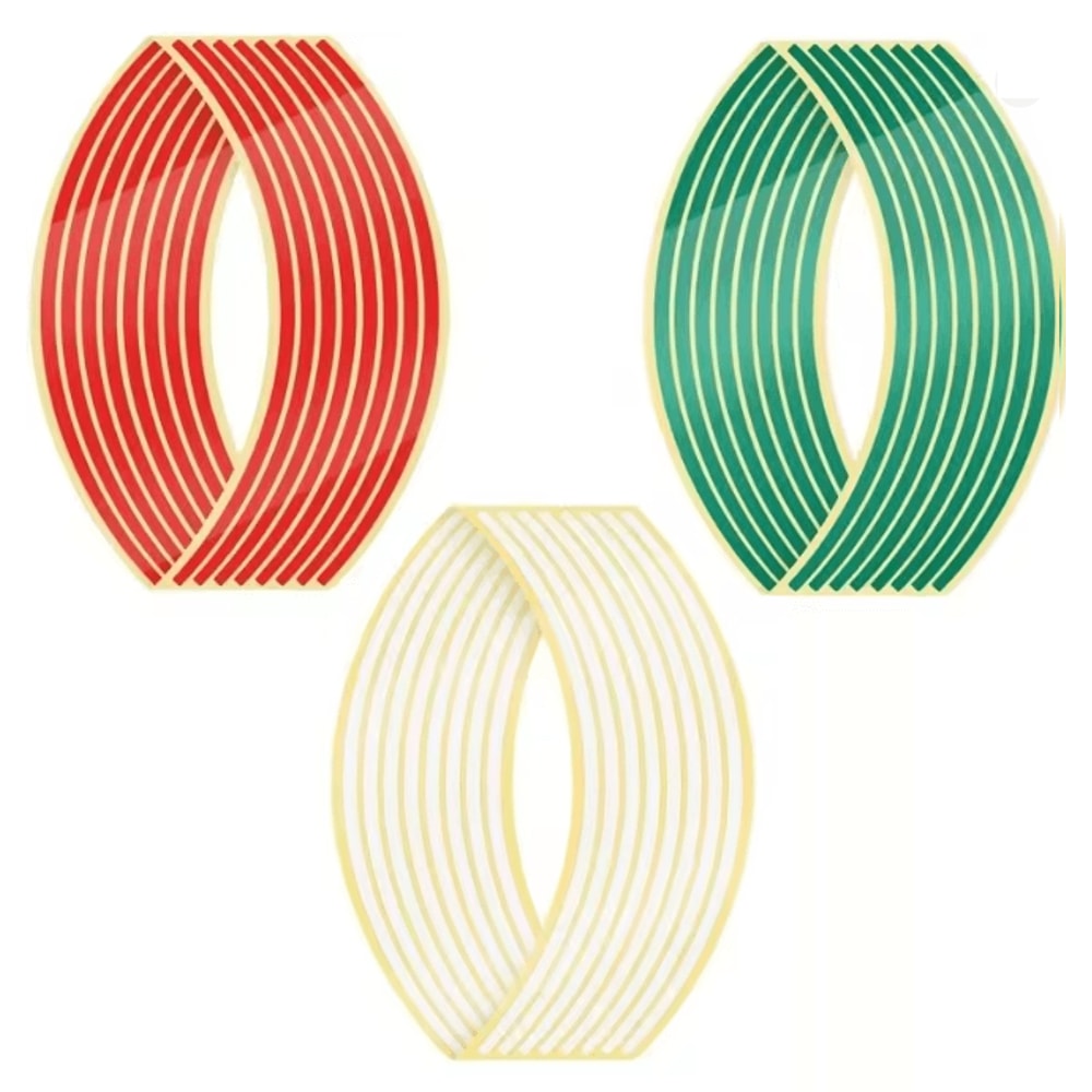 Reflective Motorcycle Wheel Rim Stripe Stickers For Bike And Motorbike 22