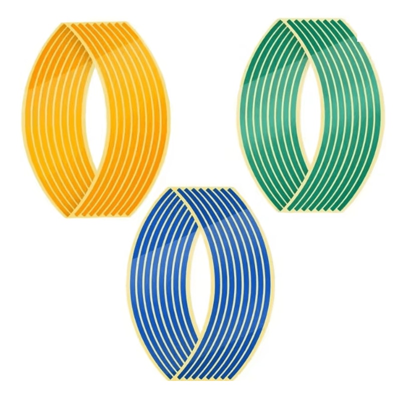 Reflective Motorcycle Wheel Rim Stripe Stickers For Bike And Motorbike 23