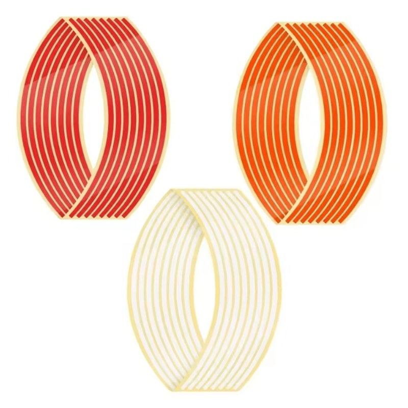 Reflective Motorcycle Wheel Rim Stripe Stickers For Bike And Motorbike 24