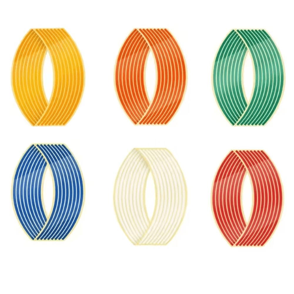 Reflective Motorcycle Wheel Rim Stripe Stickers For Bike And Motorbike 25