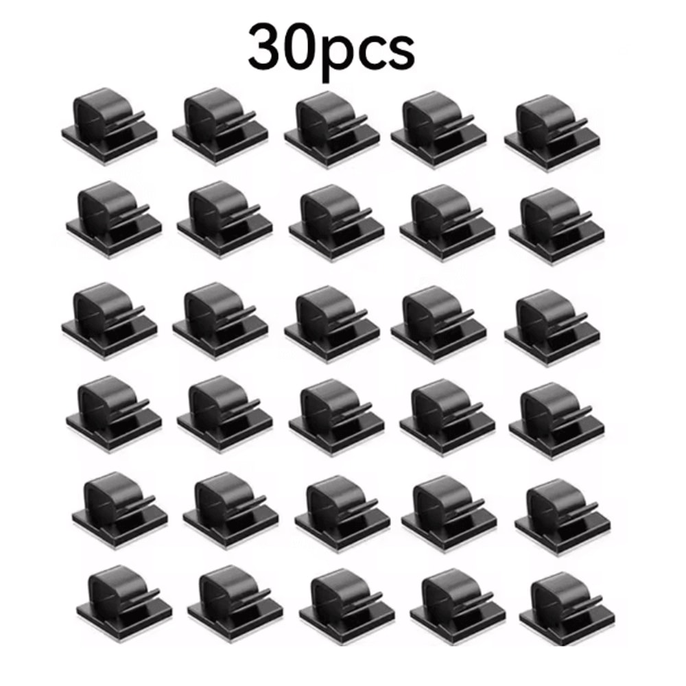 CleanDesk Self Adhesive Cable Clips Wire Organizer Set 9
