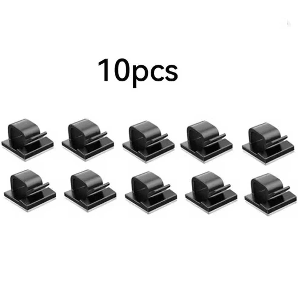 CleanDesk Self Adhesive Cable Clips Wire Organizer Set 3