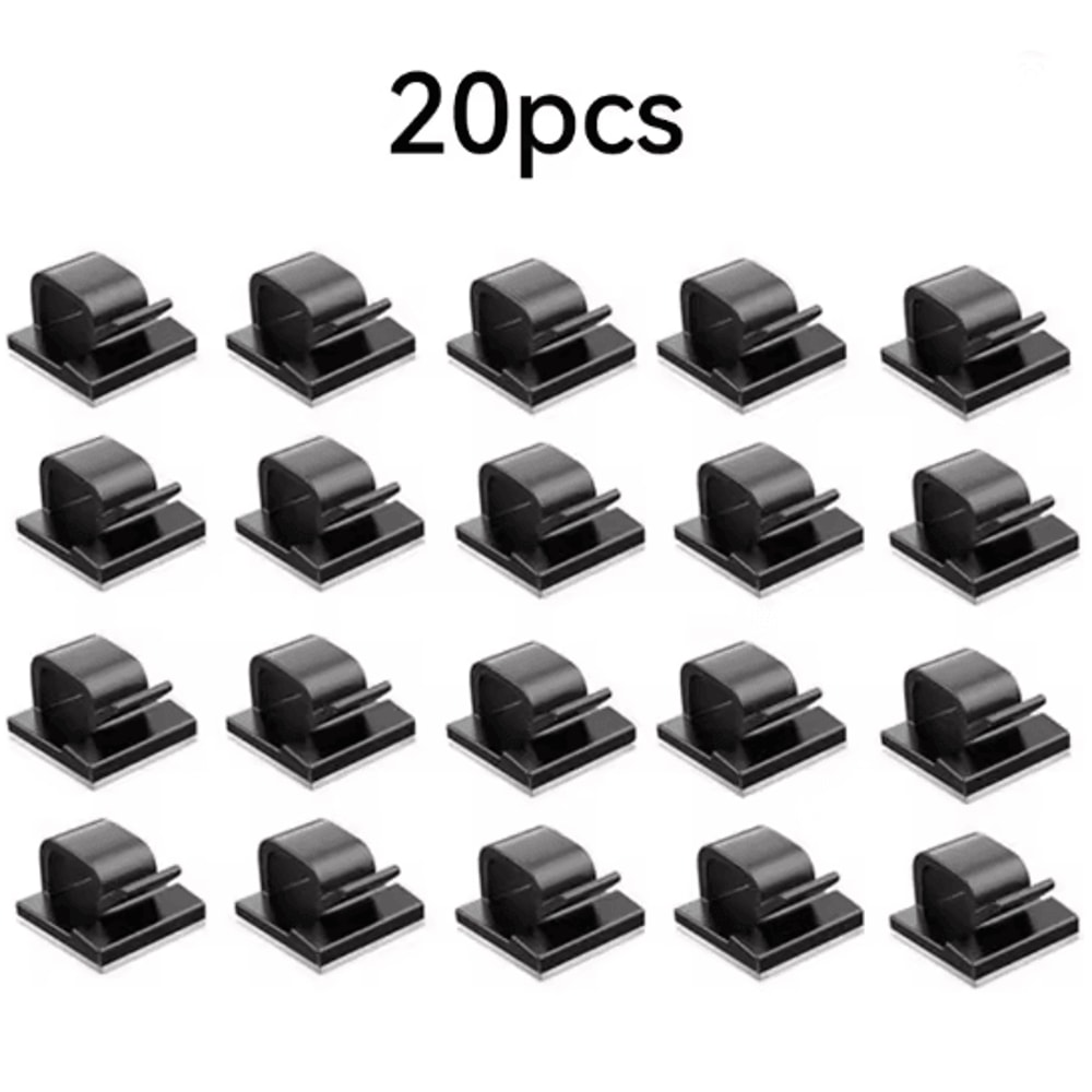CleanDesk Self Adhesive Cable Clips Wire Organizer Set 7