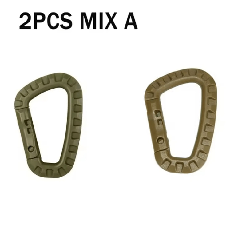 TrailLock Tactical Carabiner Clip Set Quick Hook Gear Keychain 8