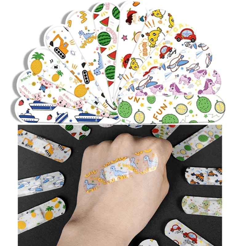 HappyHeal Kids Band Aid Stickers Waterproof Cartoon Animal Designs 1