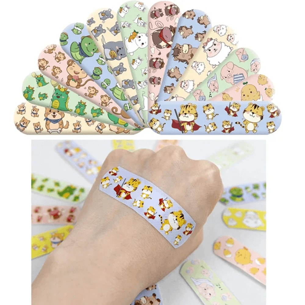 HappyHeal Kids Band Aid Stickers Waterproof Cartoon Animal Designs 2