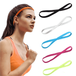 flexstay sports headband anti slip sweat wicking hair band