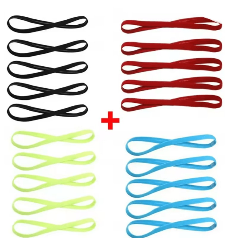 FlexStay Sports Headband Anti Slip Sweat Wicking Hair Band 12