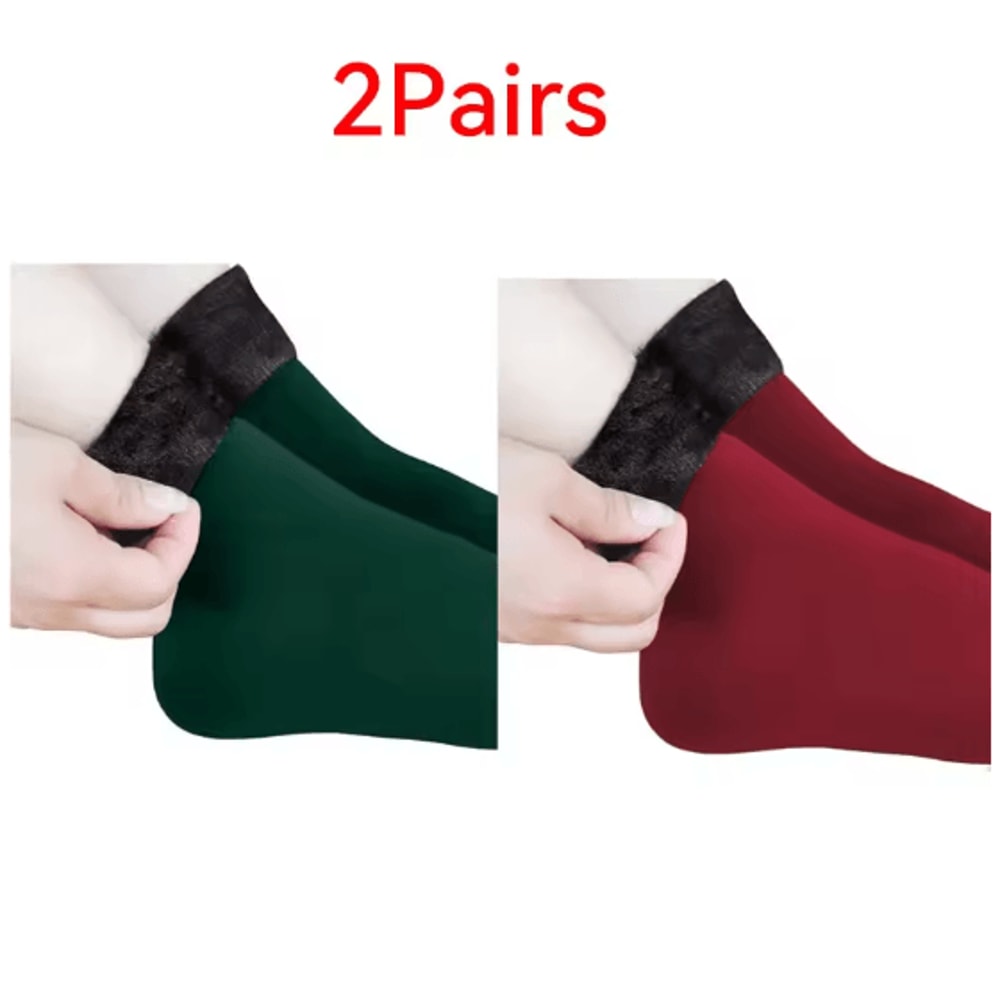 CozyNest Winter Fleece Socks Warm Soft Home Sleep Socks 11