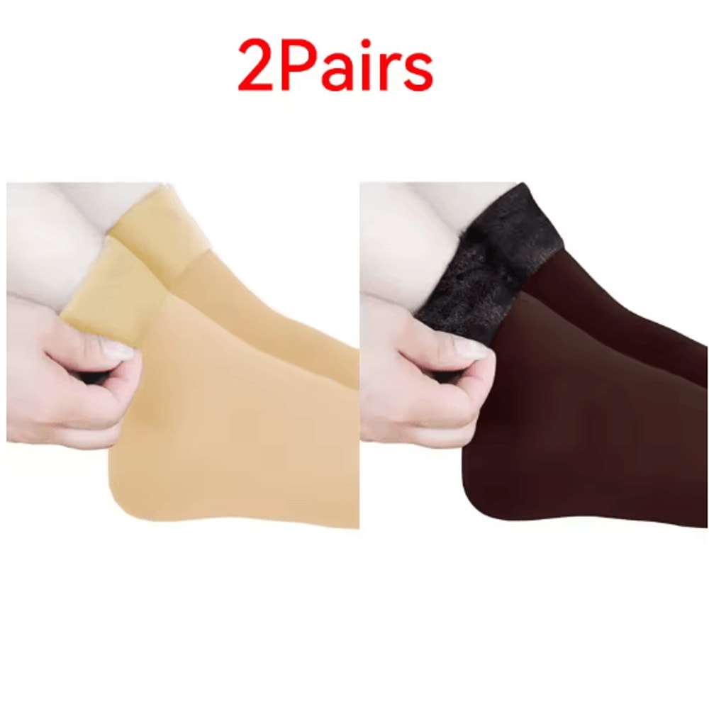 CozyNest Winter Fleece Socks Warm Soft Home Sleep Socks 12