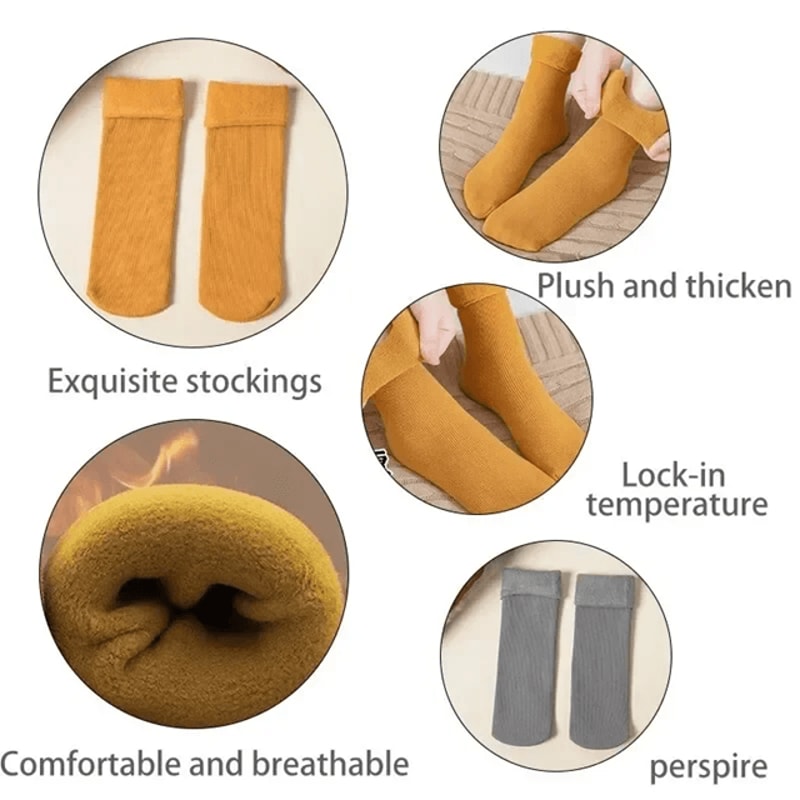 CozyNest Winter Fleece Socks Warm Soft Home Sleep Socks 1
