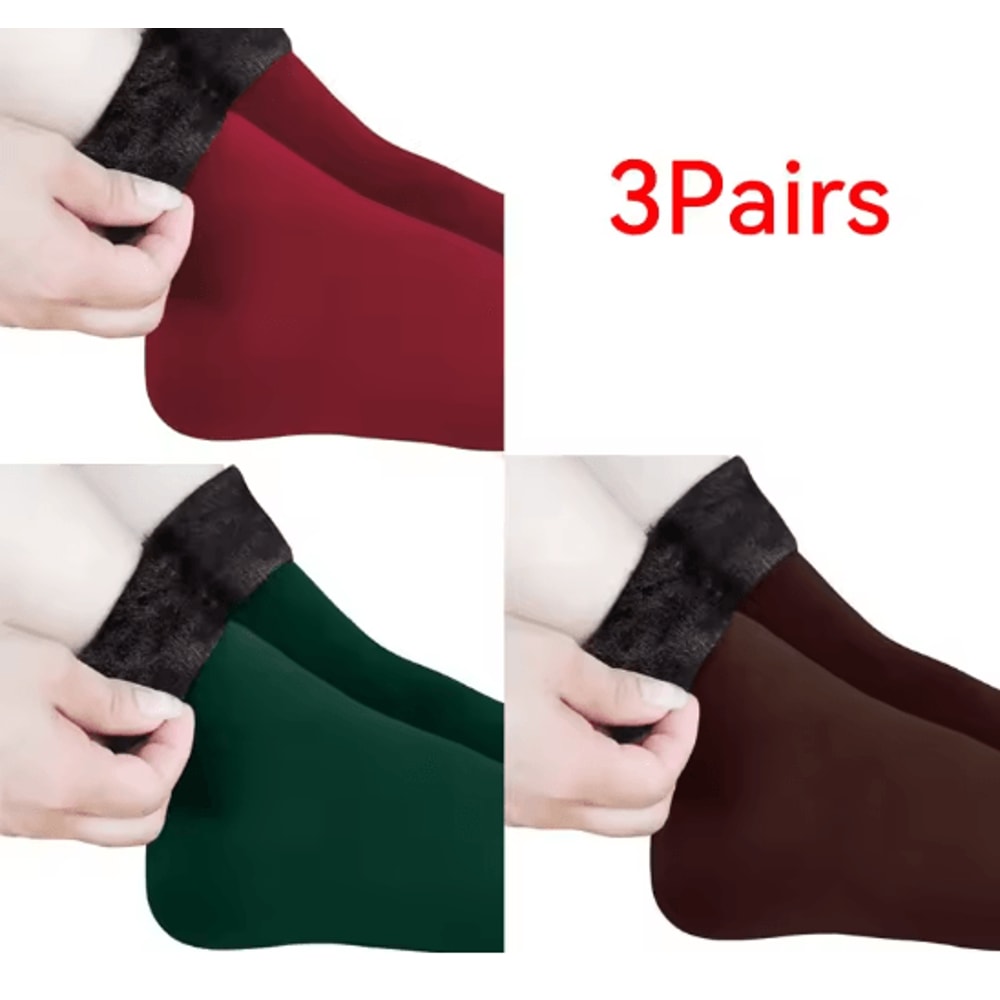 CozyNest Winter Fleece Socks Warm Soft Home Sleep Socks 19