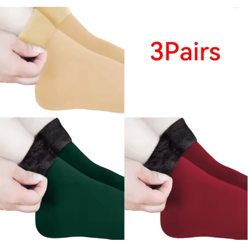 CozyNest Winter Fleece Socks Warm Soft Home Sleep Socks 21