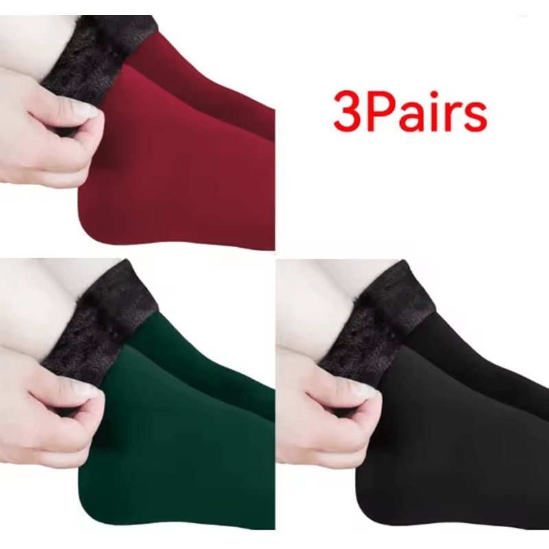 CozyNest Winter Fleece Socks Warm Soft Home Sleep Socks 22
