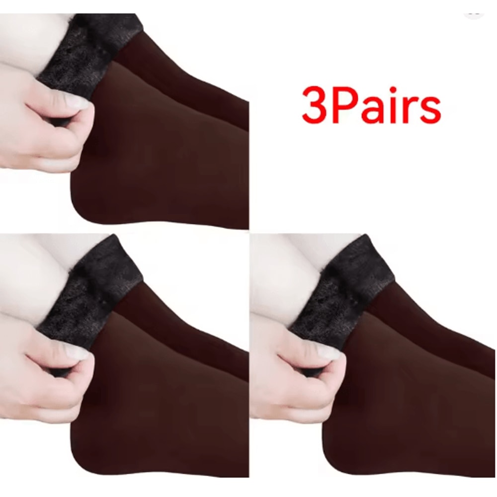 CozyNest Winter Fleece Socks Warm Soft Home Sleep Socks 24