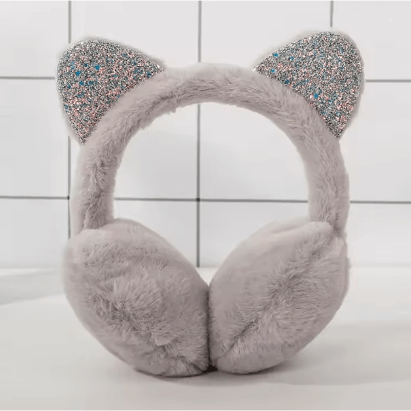Winter Warm Plush Cat Ear Earmuffs For Women Girls And Kids 13