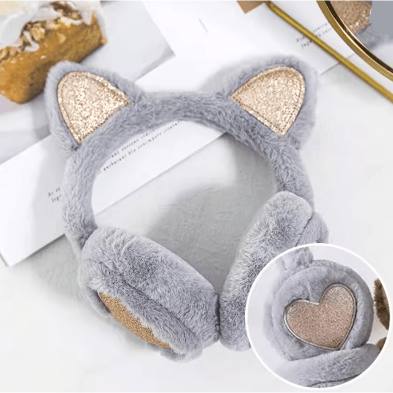 Winter Warm Plush Cat Ear Earmuffs For Women Girls And Kids 4