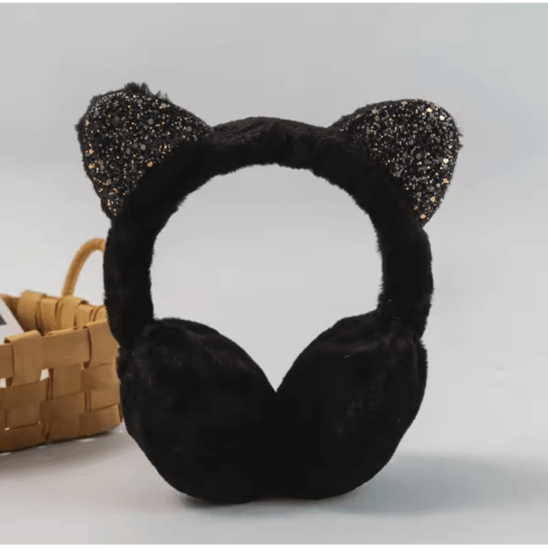 Winter Warm Plush Cat Ear Earmuffs For Women Girls And Kids 8