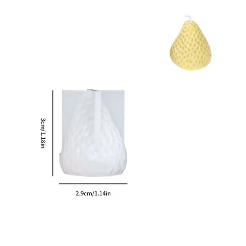 3D Strawberry Silicone Candle Mold For DIY Candle Making And Home Decor 4