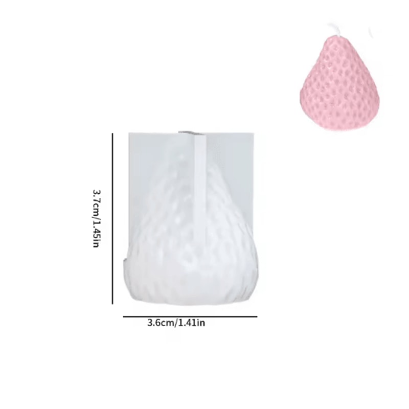 3D Strawberry Silicone Candle Mold For DIY Candle Making And Home Decor 5