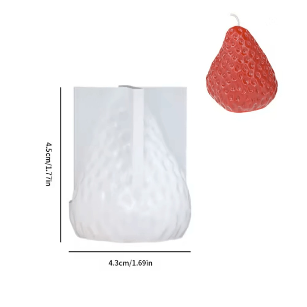 3D Strawberry Silicone Candle Mold For DIY Candle Making And Home Decor 6