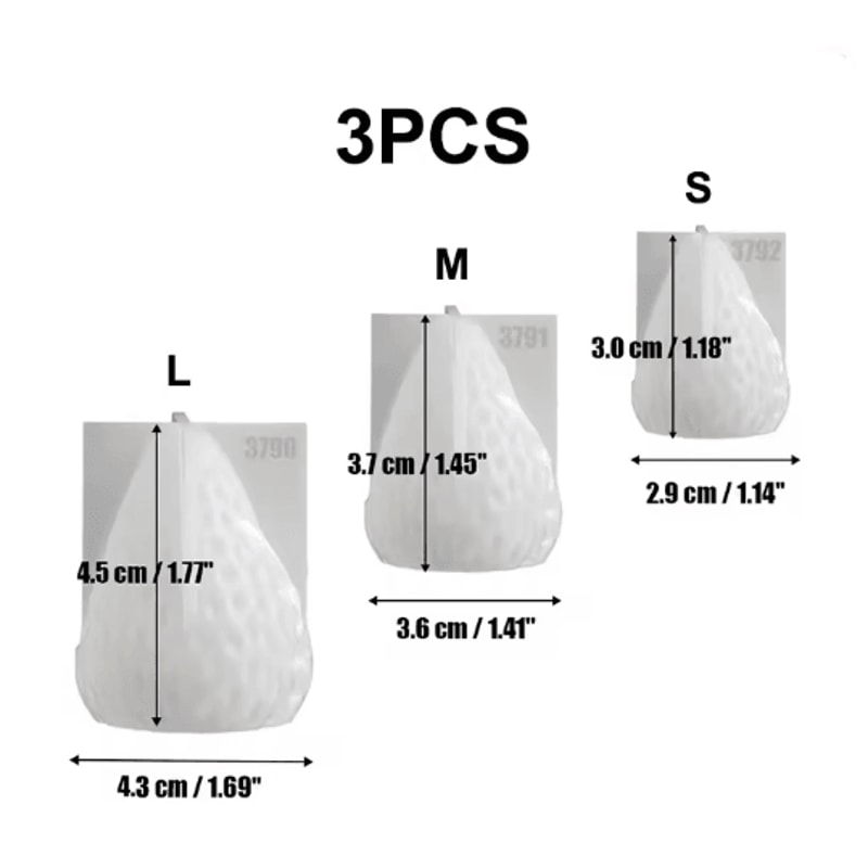 3D Strawberry Silicone Candle Mold For DIY Candle Making And Home Decor 7