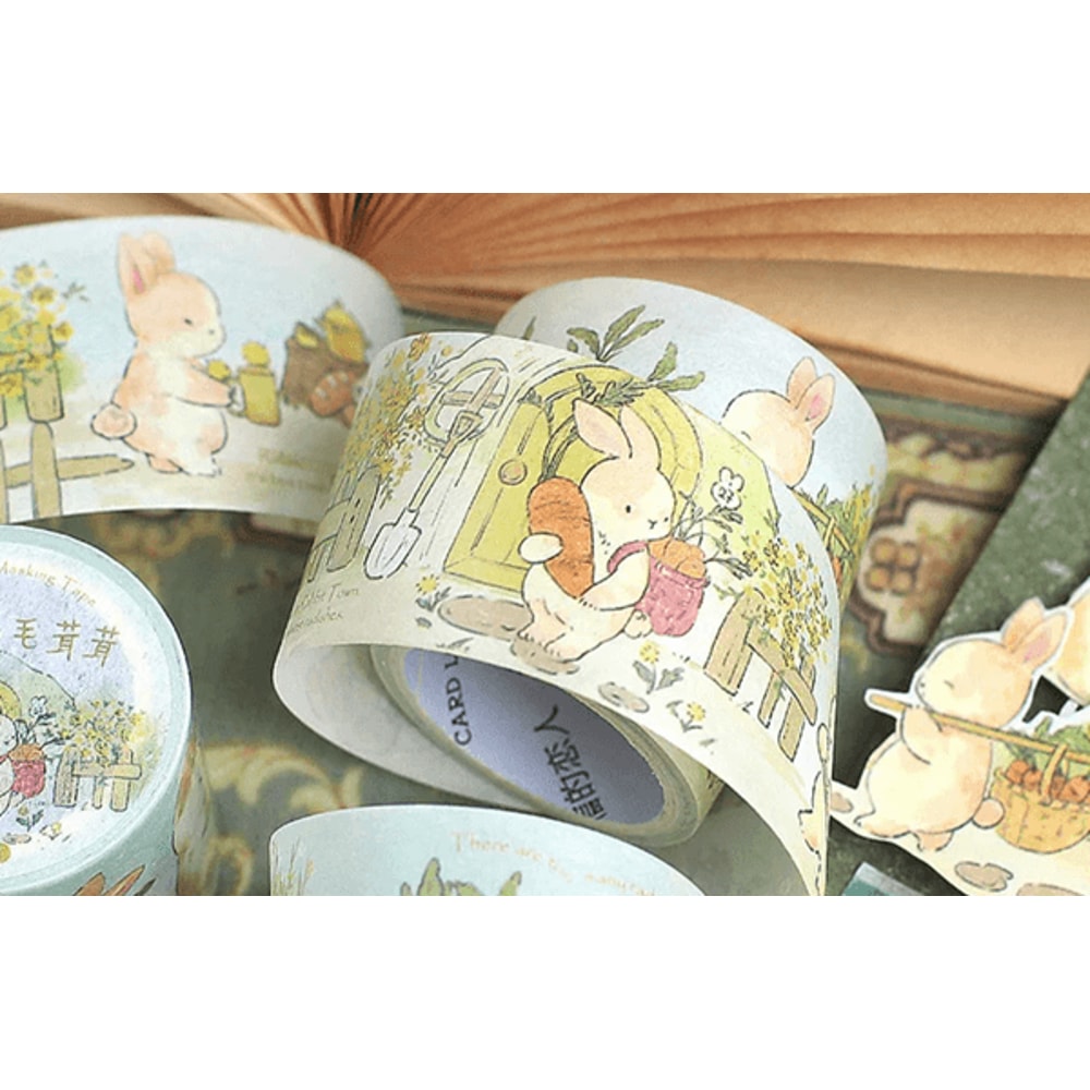 Kawaii Cartoon Animal Masking Tape For Scrapbooking Journals And Crafts 2