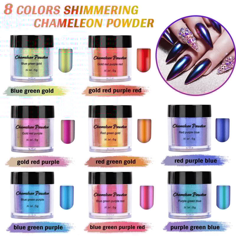 Chameleon Pearl Pigment Powder For Epoxy Resin Slime And DIY Crafts 1