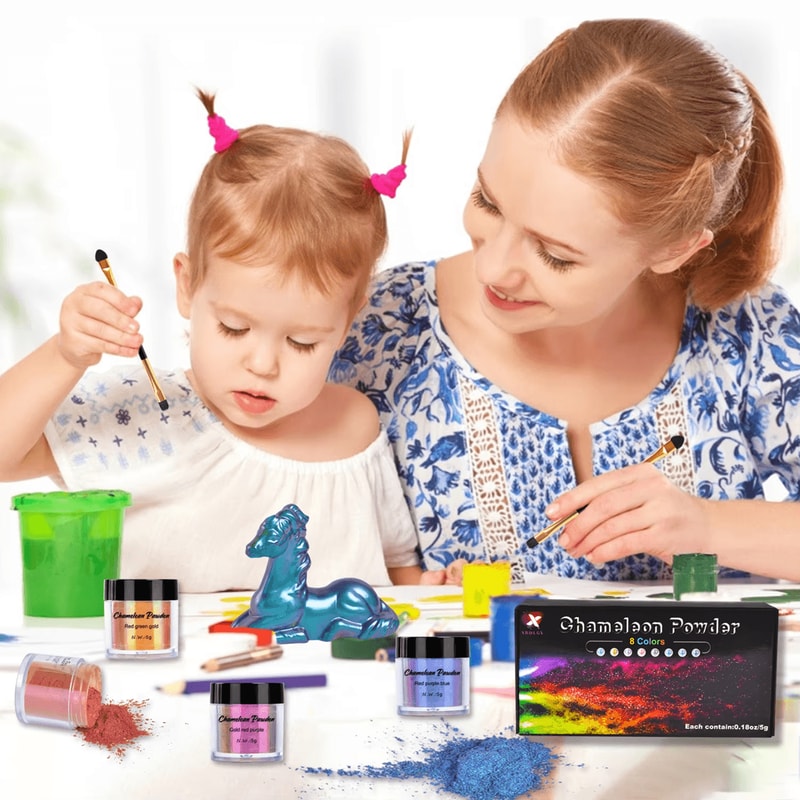 Chameleon Pearl Pigment Powder For Epoxy Resin Slime And DIY Crafts 3