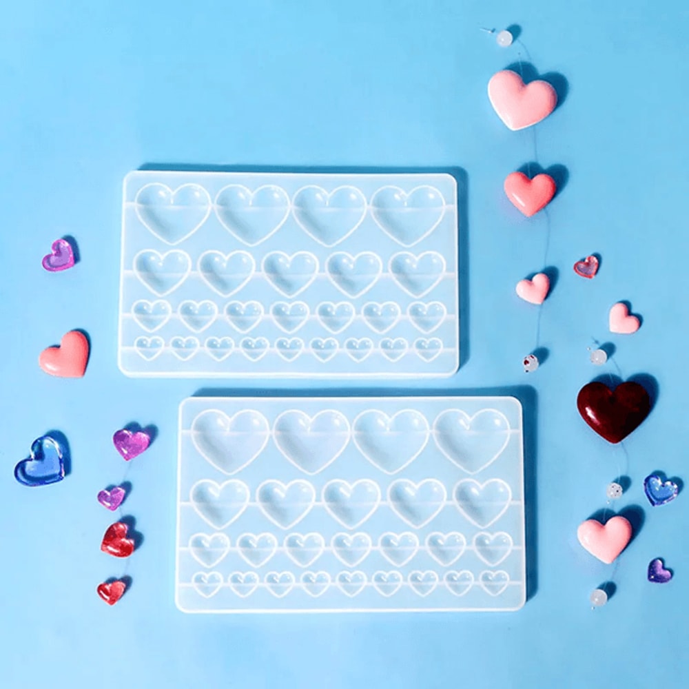 Heart Shape Silicone Mold For Resin Jewelry Crafts And Baking 4