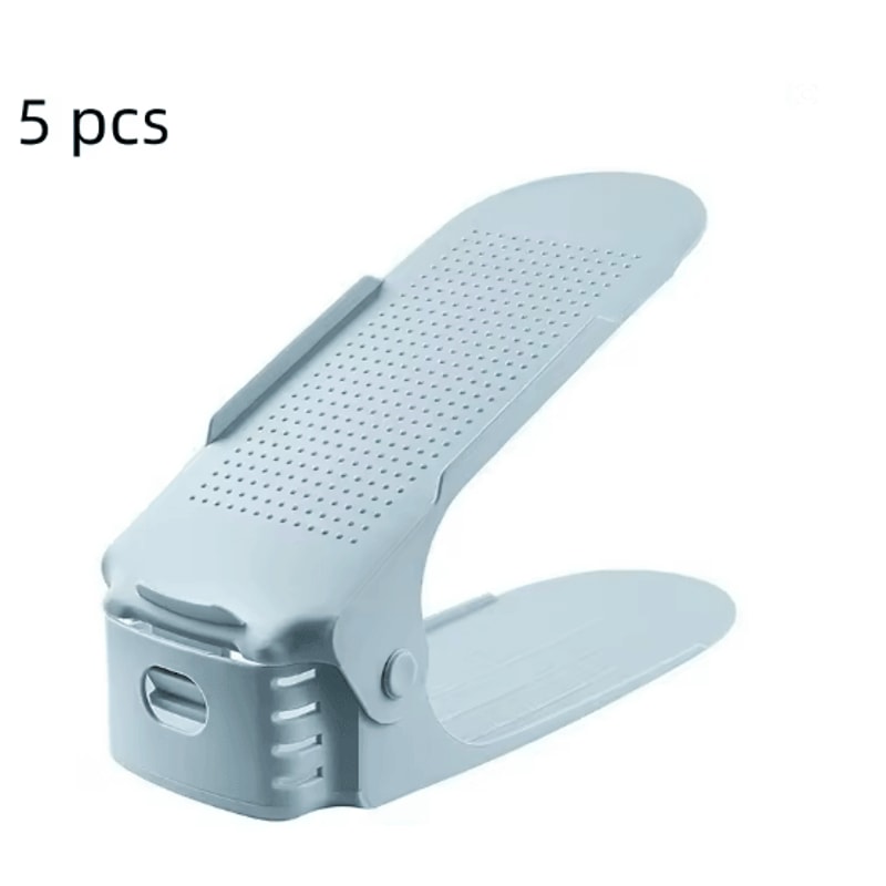 Adjustable Shoe Rack Organizers Space Saving Shoe Storage Set Of 5 7