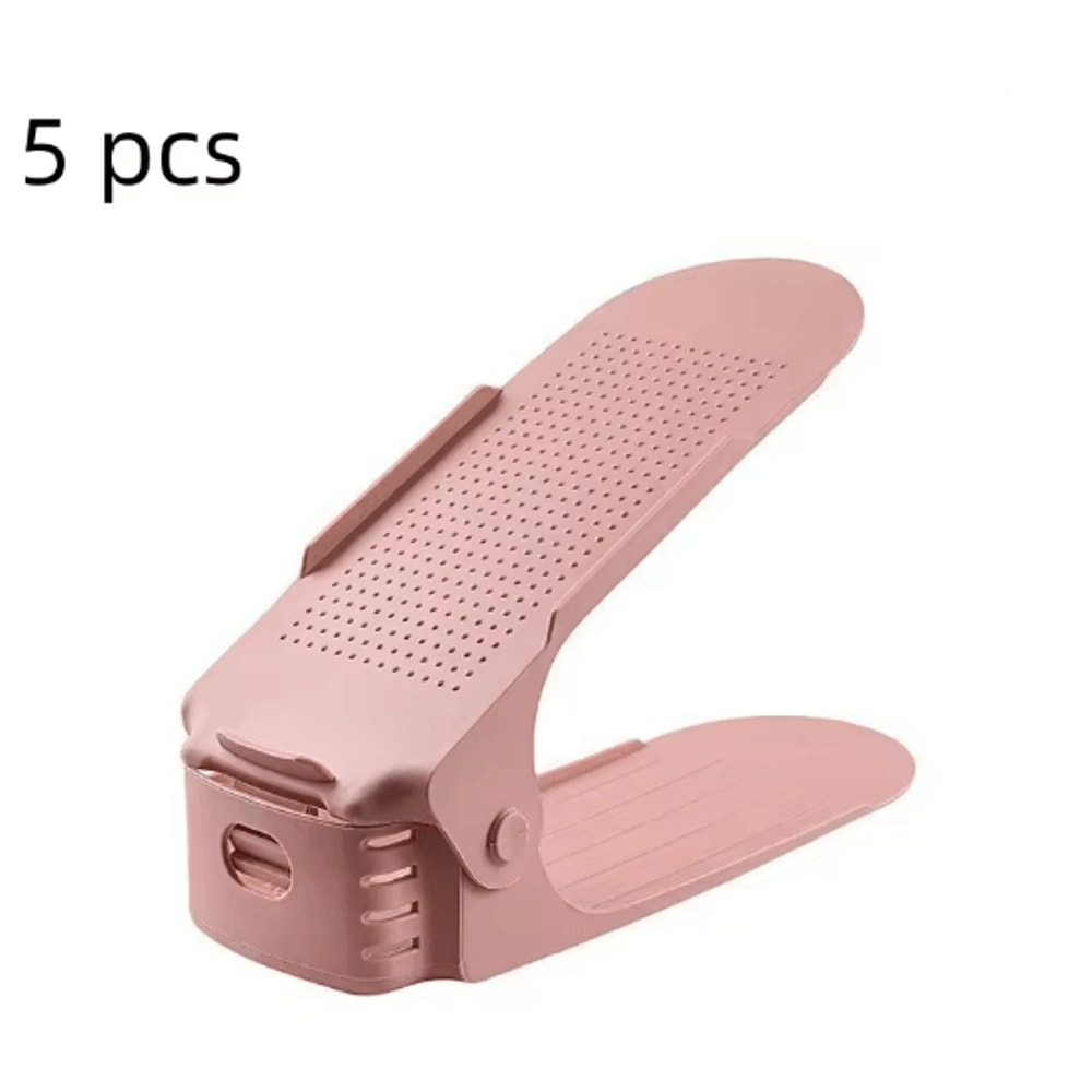 Adjustable Shoe Rack Organizers Space Saving Shoe Storage Set Of 5 8