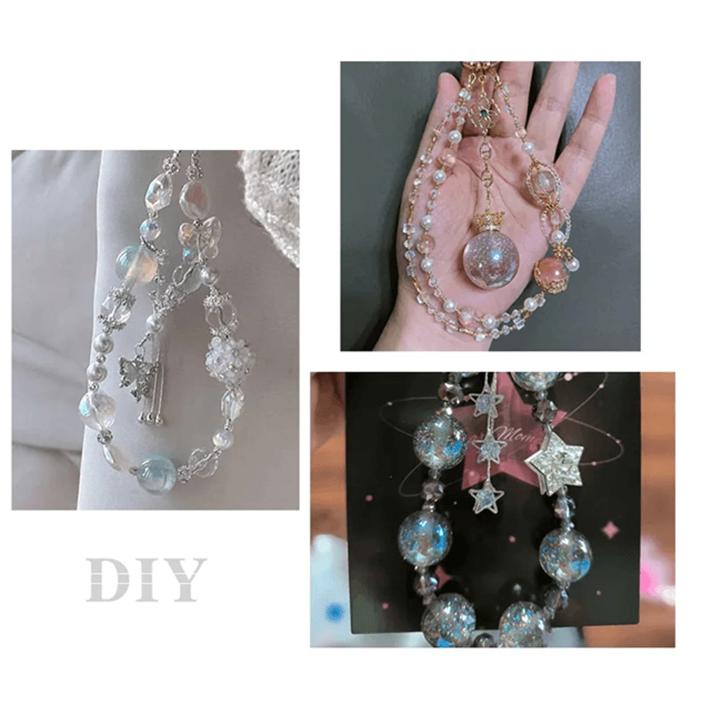 Pearlescent Luminous Acrylic Beads For DIY Jewelry Making Crafts 1