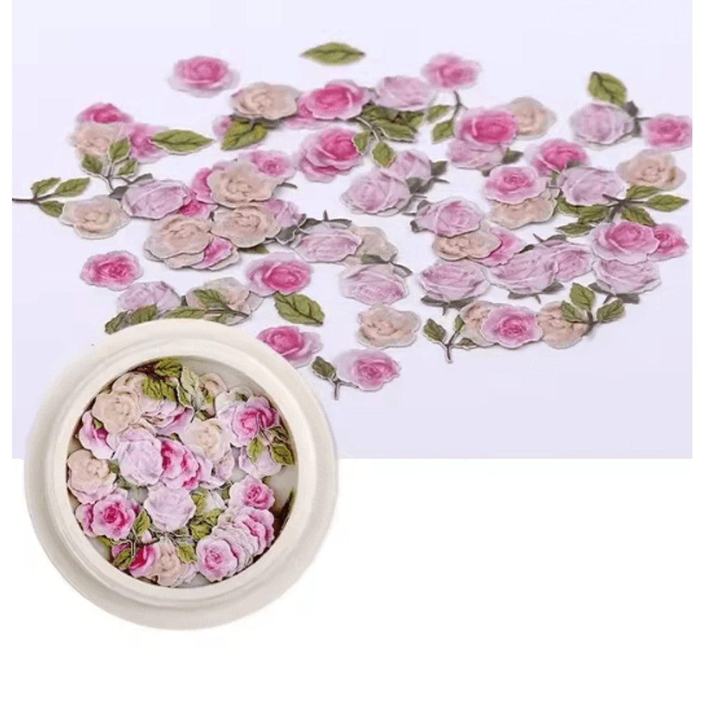 Ultra Thin Flower Nail Art Stickers For DIY Manicure Designs 9