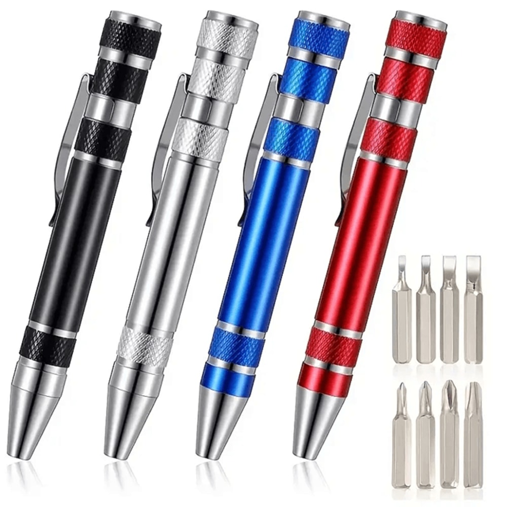 8 In 1 Pen Screwdriver Multitool Portable Magnetic Mini Repair Tool 0