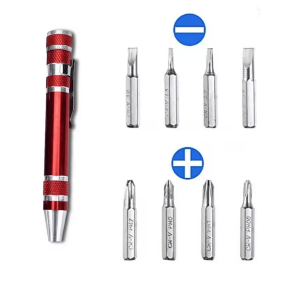 8 In 1 Pen Screwdriver Multitool Portable Magnetic Mini Repair Tool 3