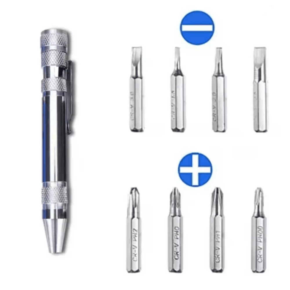 8 In 1 Pen Screwdriver Multitool Portable Magnetic Mini Repair Tool 6