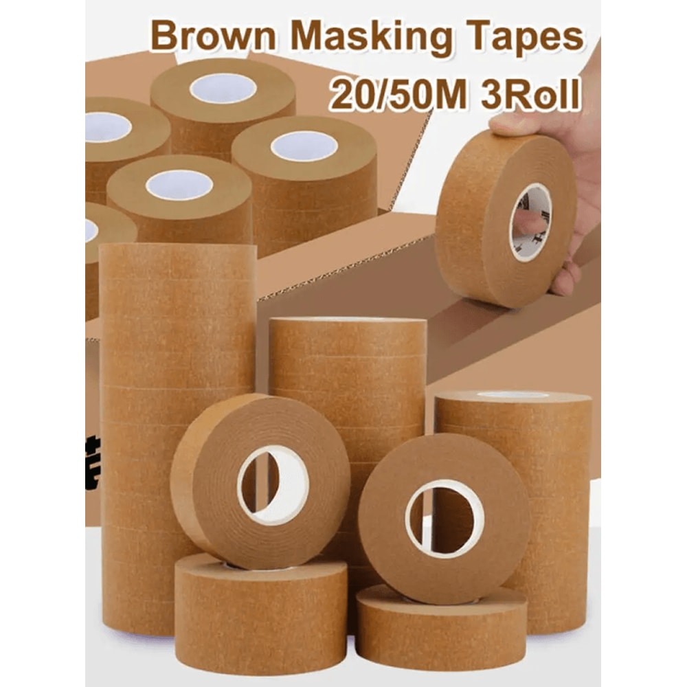 Writable Masking Tape For Painting Clean Removal Paint Protection Roll Set 0