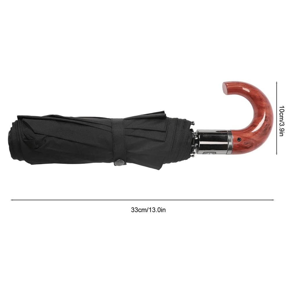 Windproof Automatic Folding Travel Umbrella Compact Large Coverage 3