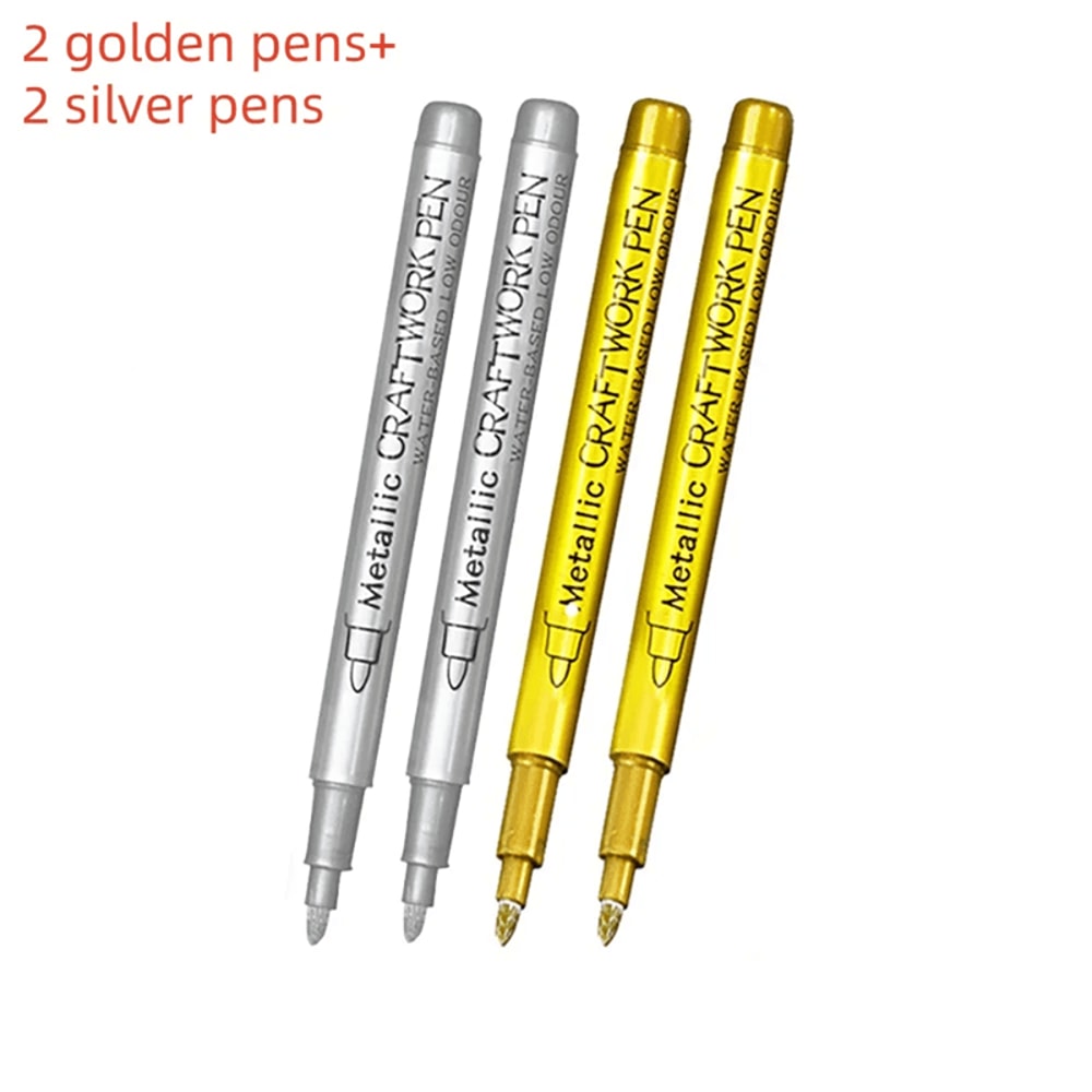 Metal Paint Marker Pen Permanent Fade Resistant Craft Marker 4