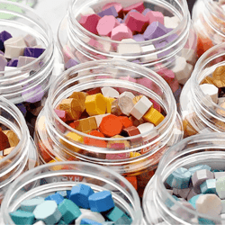 pearlescent wax seal beads mix color for envelope and craft sealing