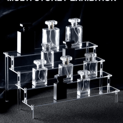 multi layer acrylic display shelf for figurines jewelry and collectibles