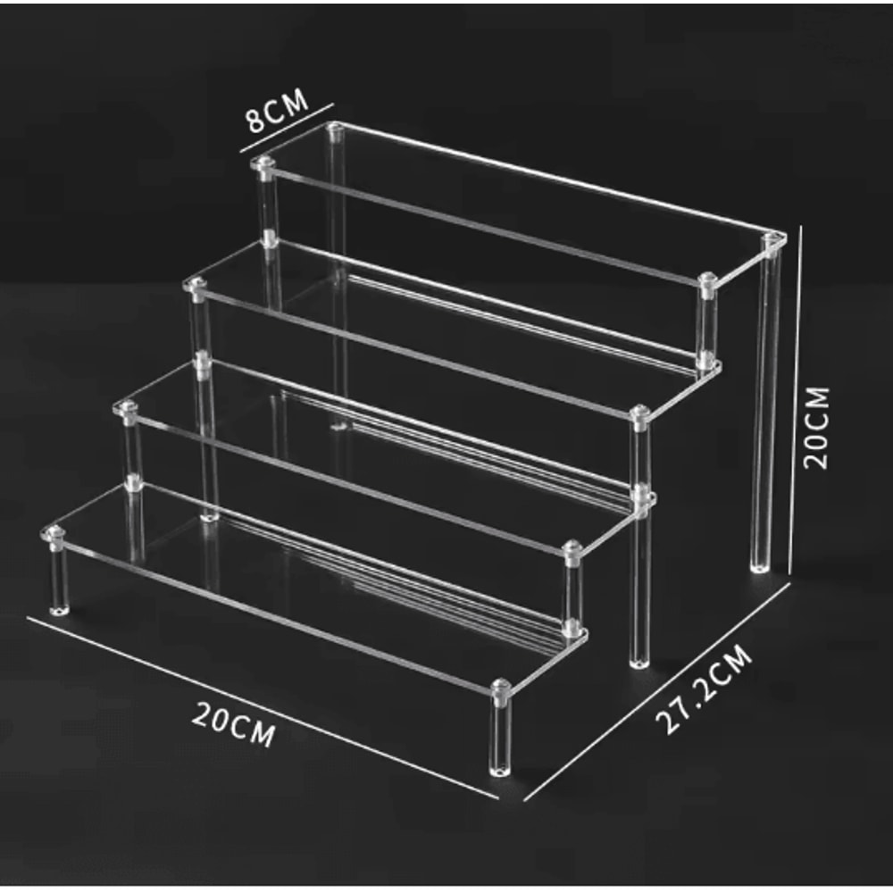 Multi Layer Acrylic Display Shelf For Figurines Jewelry And Collectibles 7